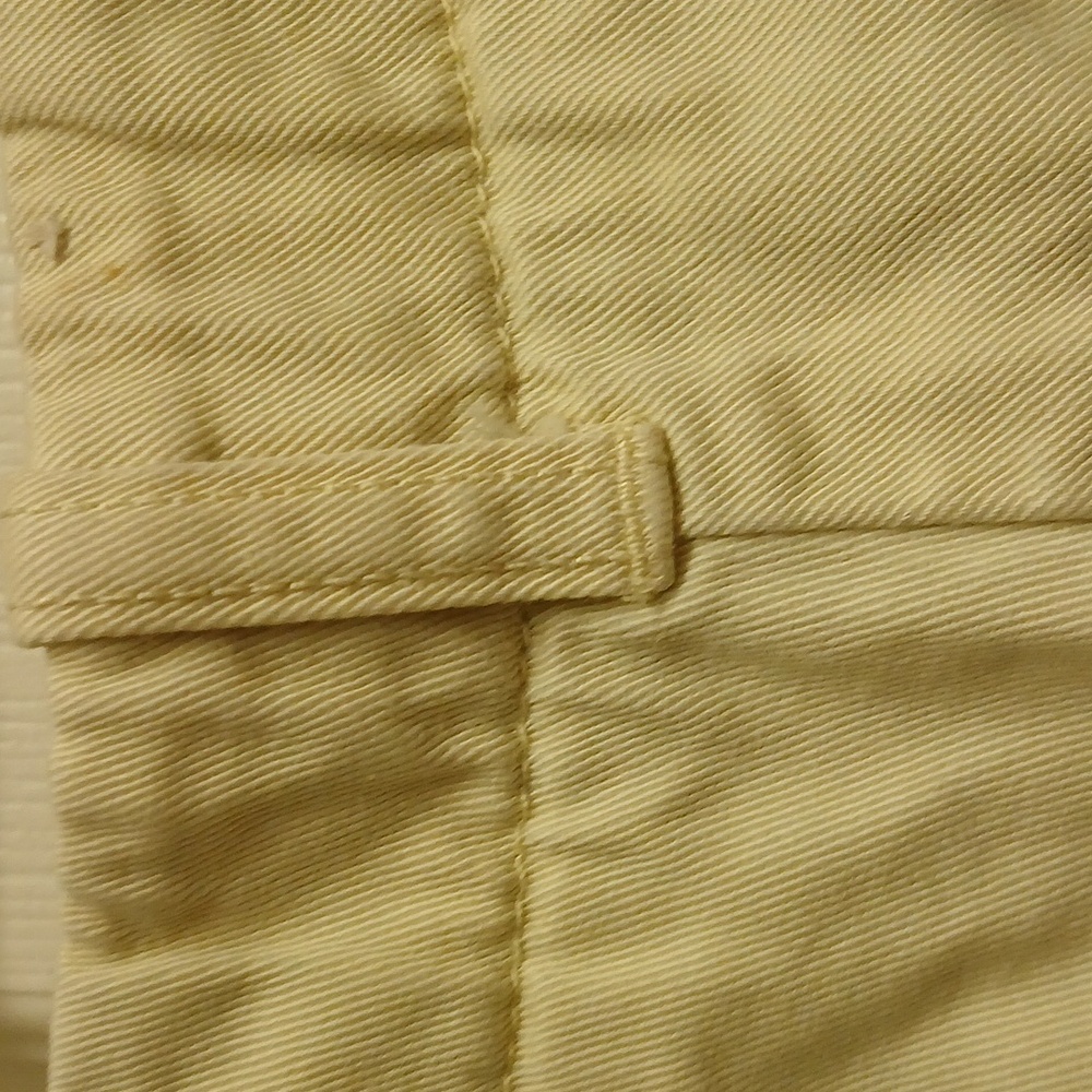 J. Crew Chino Shorts Cream Yellow Green Lizard Gecko Embroidered Cotton Size 4 - Picture 11 of 12